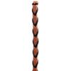 Berlin Custom Leather Reins Paracord Laced 5/8" x 7' 6" Black H513