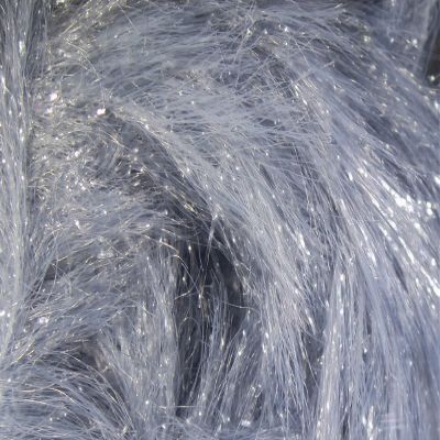 Hareline Fly Tying Chocklett's Finesse Body Chenille, Medium 3/4 Inch - Minnow Grey