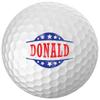 Personalized Stars & Stripes Golf Balls - Customize The Name (12 Balls) view 1