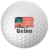 Personalized Stars & Stripes Golf Balls - Customize The Name (12 Balls) view 1