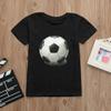 Moonker Kids T-Shirt, Children Baby Girls Boys Football Soccer Print Casual T-Shirt Tops Shirts 2-12Y (Black, 7-8 Years Old) view 4