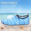ANLUKE Water Shoes Barefoot Aqua Yoga Socks Quick-Dry Beach Swim Surf Shoes for Women Men Striped Blue 40/41 view 3