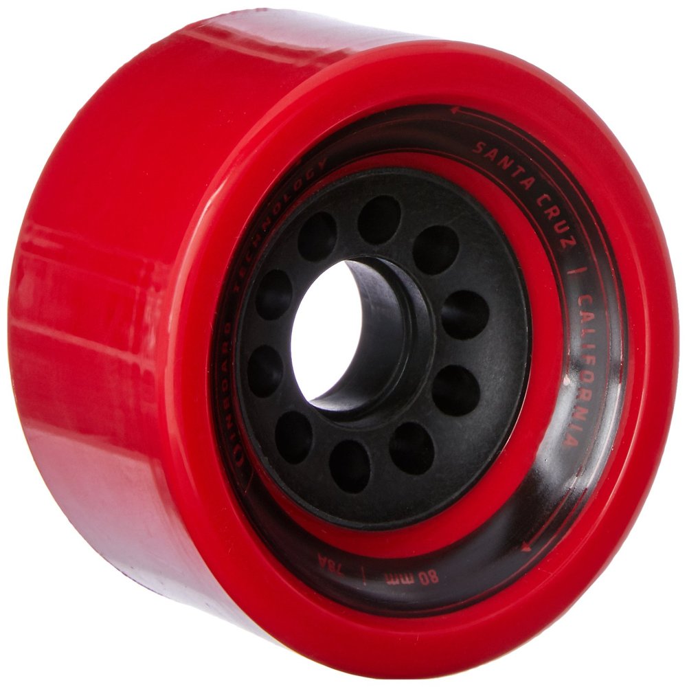 Inboard Technology PFW002-0002 Unisex Adult Front Wheels, Plain Red