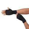 Tommie Copper Men's Core Compression Half Finger Gloves, Black, Small view 2