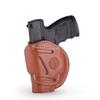 1791 GunLeather 4-Way XDS Holster - OWB and IWB CCW Leather Gun Holster - Right Handed - Fits Springfield XDS, S&W MP9 Shield, Ruger SR9c, LC9, SR40 and Walther PPS (Size 3) view 1
