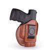 1791 GunLeather 4-Way XDS Holster - OWB and IWB CCW Leather Gun Holster - Right Handed - Fits Springfield XDS, S&W MP9 Shield, Ruger SR9c, LC9, SR40 and Walther PPS (Size 3) view 2