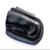 Black Horizontal Carry sheath with belt loop for Buck 112 Ranger, Buck custom leather sheath, pocket knife leather case, EDC knife view 1