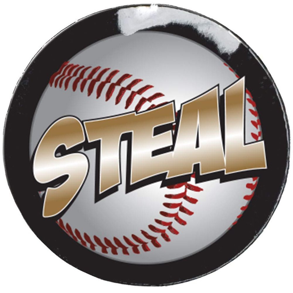 Baseball Award Decals Baseball Reward Stickers 100 Baseball Decals Baseball Awards (Steal) HDABB02
