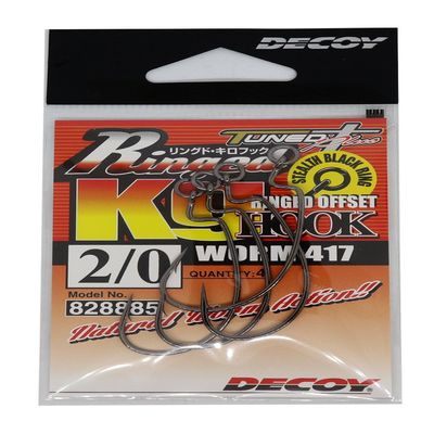 KATSUICHI Decoy Worm417 Ringed Kirov Hook #2/0.