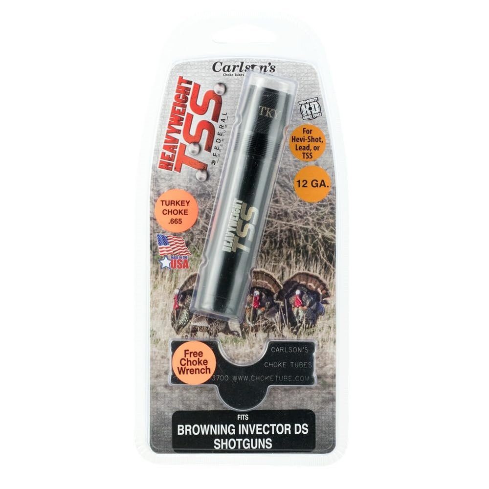 Carlsons Choke Tubes 12 Gauge for Browning Invector DS [ Turkey | 0.665 Diameter ] Tungsten TSS Turkey Choke Tube | Made in USA