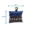 Sportwaves Golf Valuables Bag with Tee Pocket (Royal) - Store Your tees, Golf Balls, scorecard, and Pencil. Great Gift for Golfers! view 3