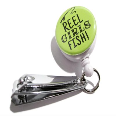 ATLanyards Reel Girls Fish Fishing Tool, Girl Fishing Gift, Woman Fishing Gift, Fishing Tool, Bright Green 162