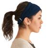 CHARM Navy Headband for Women, Japanese Style Bandana Head Bands for Men and Women, Stretch Hair Band for Sports & Daily Wear by Casualbox L view 1