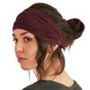 CHARM Maroon Headband for Women, Japanese Style Bandana Head Bands for Men and Women, Stretch Hair Band for Sports & Daily Wear by Casualbox L view 1