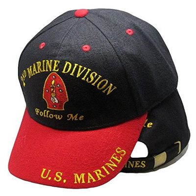 AES Marines Marine Corps EGA 2nd Division Follow Me Embroidered Cap Hat