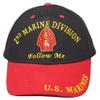 AES Marines Marine Corps EGA 2nd Division Follow Me Embroidered Cap Hat view 2