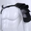 YiZYiF Men's Adjustable Leather Body Chest Harness Belt Clubwear with Fancy Buckles One Shoulder One Size view 4