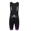 Uriah Women's Cycling Bib Shorts Black 3D Coolmax Gel Padded Purple Size 5XL(CN) view 3