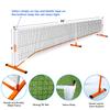 GSE Games & Sports Expert Portable Pickleball Net Set for Driveway with 22FT Regulation Size Net, 4 Paddles, 6 Outdoor Pickleballs, and Carrying Bag, Weather Resistant Metal Frame (Orange) view 2