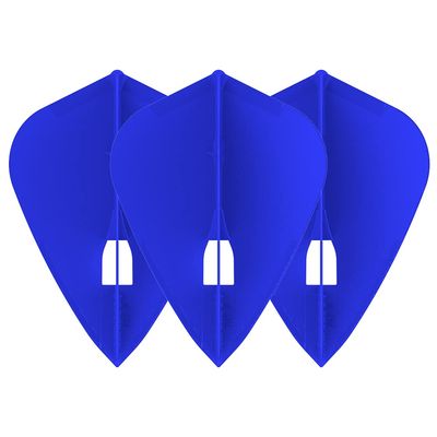 LSTYLE Dart Flights: L4 PRO Kite - for Soft Tip and Steel Tip Darts - Blue