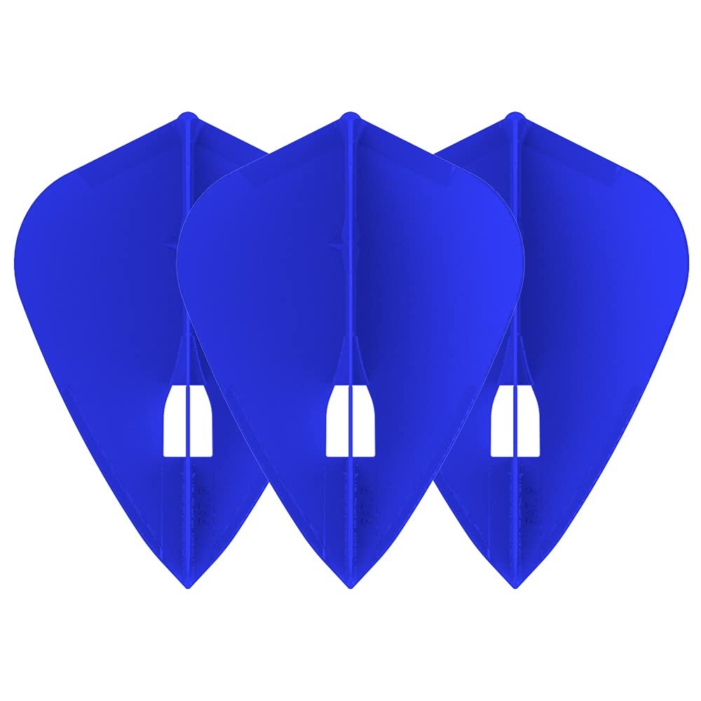 LSTYLE Dart Flights: L4 PRO Kite - for Soft Tip and Steel Tip Darts - Blue