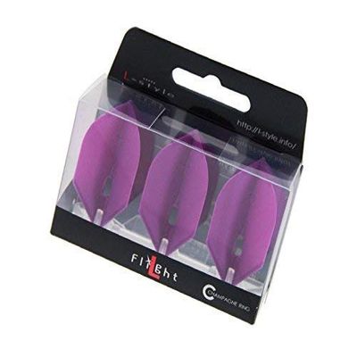 LSTYLE Dart Flights: L5 PRO Rocket - for Soft Tip and Steel Tip Darts - Deep Purple