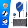 GSE Games & Sports Expert Pickleball Paddles Set of 4 Lightweight Rackets, 6 Indoor/Outdoor Pickle-Balls & Mesh Carrying Bag for Men, Women, Family and Friends view 2