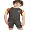 DIVE & SAIL Kids Warm Wetsuit for Girls Short Sleeve Thermal Swimwear UV Protection Shorty Suit Soft Swimming Suits Grey XL view 1