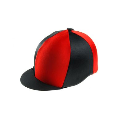Capz Two-Tone Lycra Cap Cover (One Size) (Black/Red)