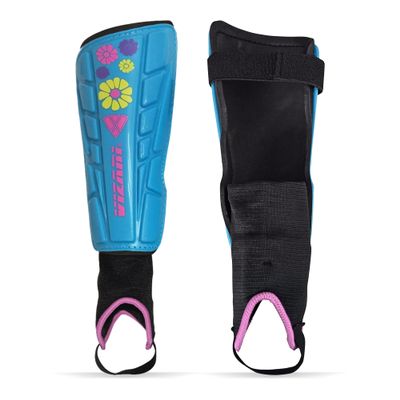 Vizari Blossom Shin Guard, Blue/Pink