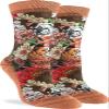 Good Luck Sock Women's Floral Bulldog Dog Socks, Adult, Shoe Size 5-9 view 1