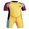DIVE & SAIL Boys Wetsuit 2.5mm Warm Full Suit One Piece Shorty Suit UPF 50+ Sun Protective Swimwear Diving Suit Yellow XL view 1