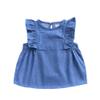 Ding-dong Baby Kid Girl Sleeveless Denim Dress(1T) Blue view 1