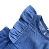 Ding-dong Baby Kid Girl Sleeveless Denim Dress(1T) Blue view 3