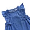 Ding-dong Baby Kid Girl Sleeveless Denim Dress(1T) Blue view 4