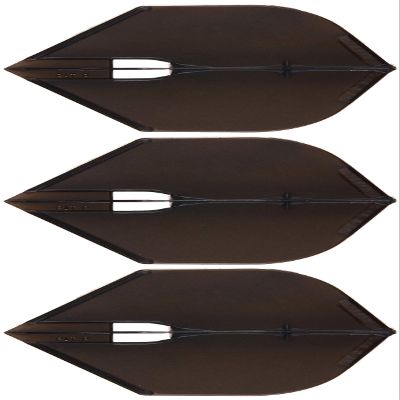 LSTYLE Dart Flights: L5 PRO Rocket - for Soft Tip and Steel Tip Darts - Black
