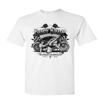 Retro Body Shop T-Shirt Chopper Sexy Pin-up Girl Route 66 Biker Mens Tee Shirt White Small view 1