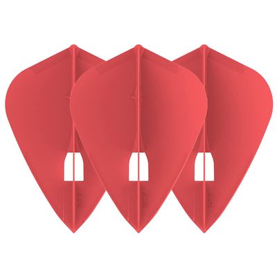 LSTYLE Dart Flights: L4 PRO Kite - for Soft Tip and Steel Tip Darts - Red