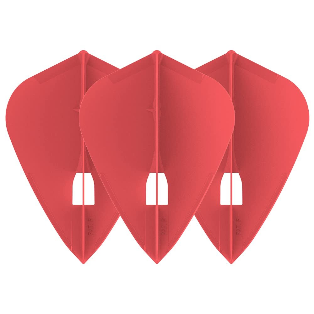 LSTYLE Dart Flights: L4 PRO Kite - for Soft Tip and Steel Tip Darts - Red