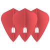 LSTYLE Dart Flights: L4 PRO Kite - for Soft Tip and Steel Tip Darts - Red view 1