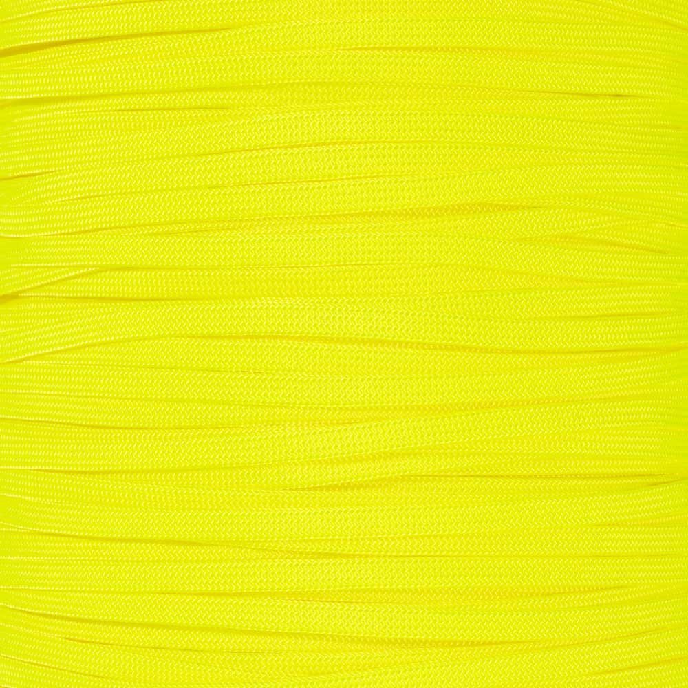 Craft County Coreless 650 Nylon Paracord  Wire Cover, Jewelry Making String, or Accessory Cord (Neon Yellow, 1000 Feet)