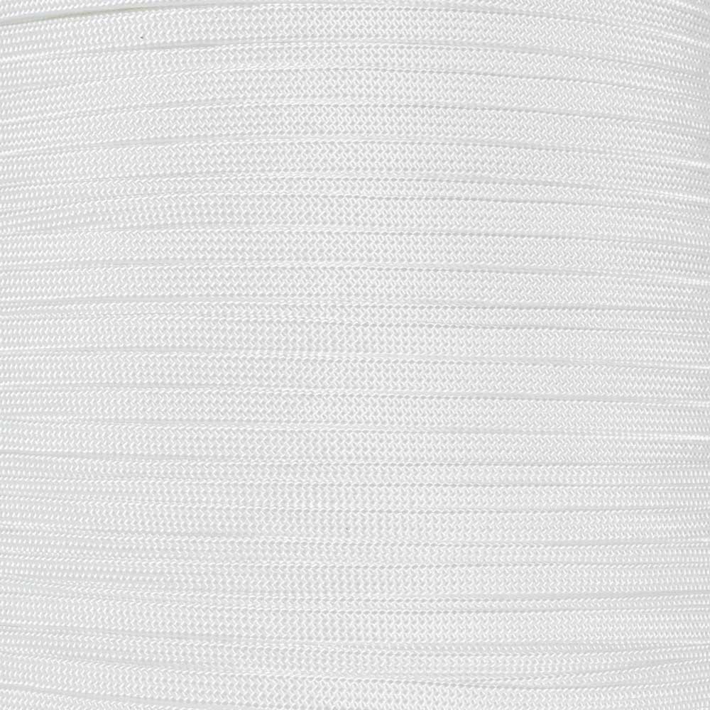 Craft County Coreless 650 Nylon Paracord  Wire Cover, Jewelry Making String, or Accessory Cord (White, 1000 Feet)