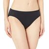 Amazon Essentials Women's Cotton High Leg Brief Underwear (Available in Plus Size), Breathable, Pack of 10, Black, Medium view 2