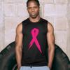 Pink Ribbon Breast Cancer Awareness Muscle Shirt Hope Fight Survivor Sleeveless Black X-Large view 3