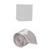 BRAVO Men's Formal Slim Fit 3 Pcs Vest + Necktie + Hankie 5 Button Premium Classic Skinny Fashion Casual Dress Suit Tuxedo Graduation Wedding Business Waistcoat Hanky Coat (X-Large, Gray) view 3