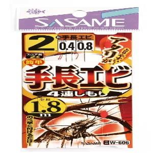 Sasame Needle W-606 Long Shrimp 4 Line Simori 1.8m2-0.4