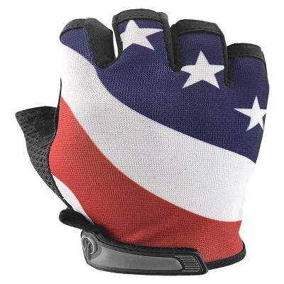 USA American Flag HALF Finger Gloves for Gym, Exercise, Cross Training, Driving, Cycling, and Multi-Use