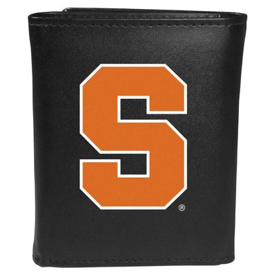 Siskiyou Sports NCAA Syracuse Orange Tri-fold Wallet Large Logo, Black