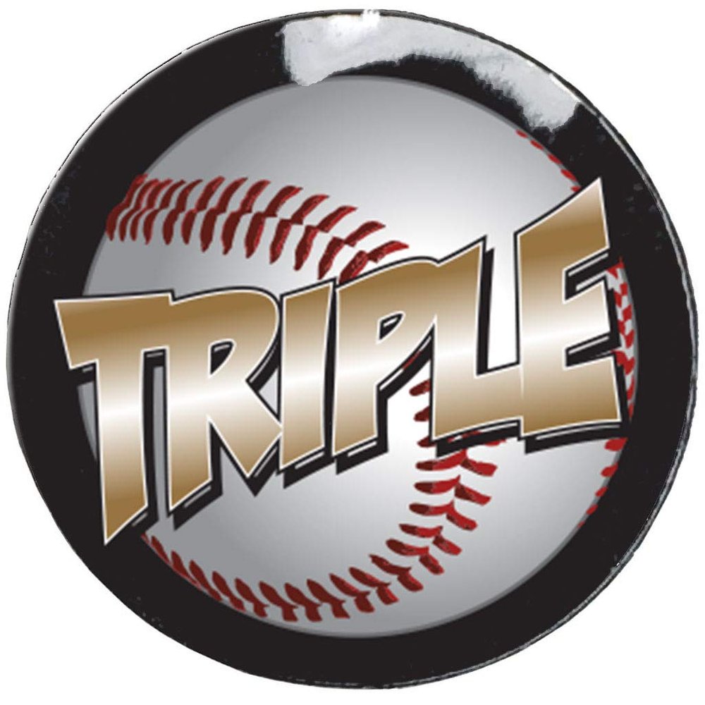 Baseball Award Decals Baseball Reward Stickers 100 Baseball Decals Baseball Awards (Triple) HDABB09
