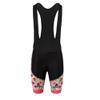 Uriah Women's Cycling Bib Shorts Black 3D Coolmax Gel Padded Flower Sea Size XXXL(CN) view 4
